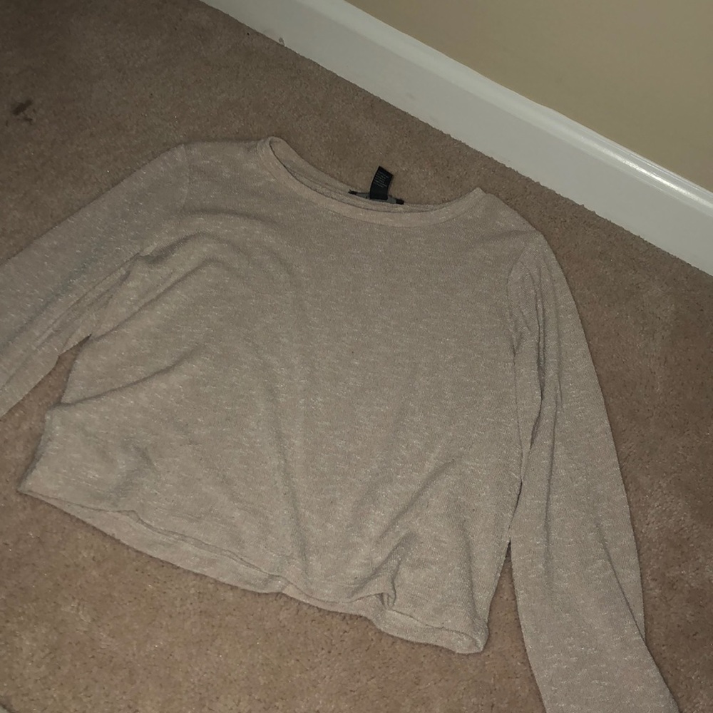 Forever 21 Long Sleeve Crop Top